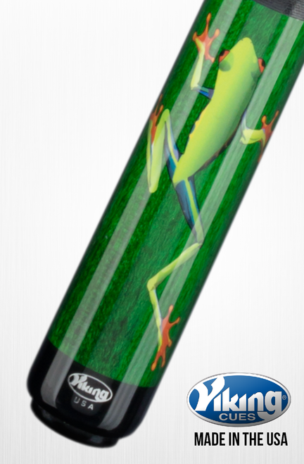 VIKING FROG  POOL CUE TIGER 13 MM TIP V PRO SHAFT NEW FREE SHIPPING FREE CASE