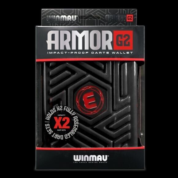 WINMAU ARMOR G2 IMPACT PROOF DART CASE BRAND NEW HOLDS 2 SETS  SHIPS FREE