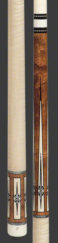 PECHAUER JP20 POOL CUE 12.75 MM DANISH STAIN NATURAL INLAY SHIPS FREE FREE CASE