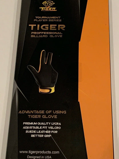 TIGER PRODUCTS PROFESSIONAL BILLIARD GLOVE RIGHT HAND X-LARGE  FREE SHIPPING