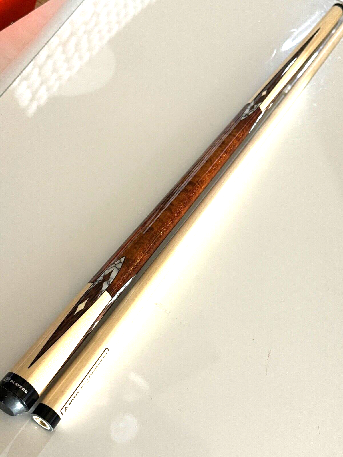 PLAYERS POOL CUE G4147 BIRDSEYE MAPLE WRAPLESS  NEW FREE SHIPPING FREE HARD CASE