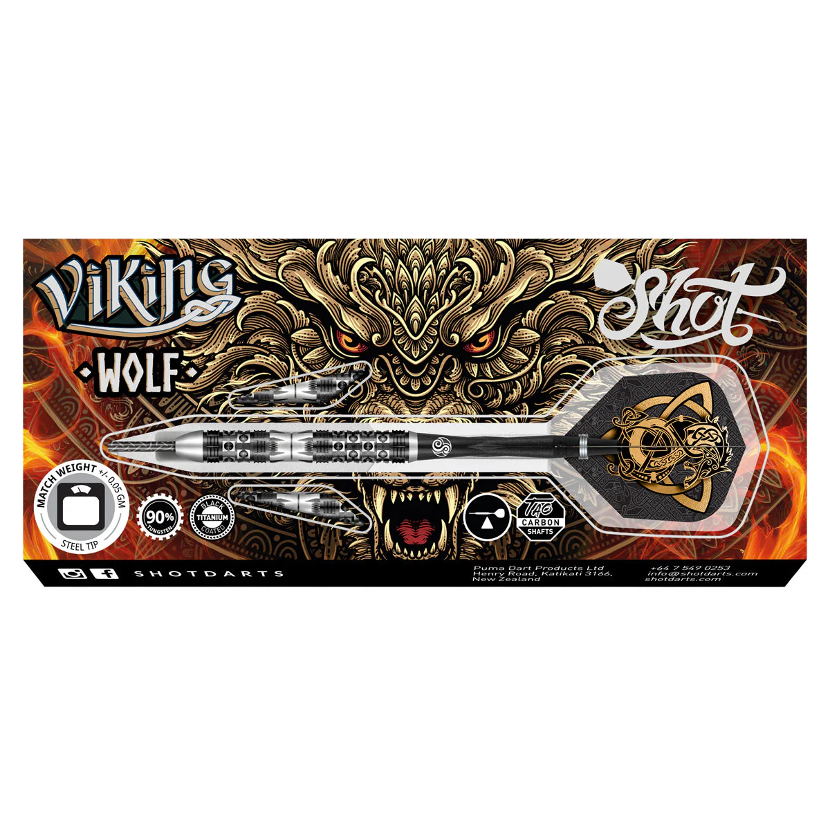 SHOT DARTS MODEL VIKING WOLF 25 GRAM STEEL TIP NEW  SHIPS FREE FREE FLIGHTS