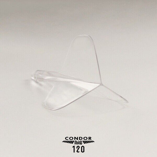 CONDOR AXE 120 CLEAR DART FLIGHTS SHORT 18MM STANDARD 3 WING SHIP FREE BRAND NEW