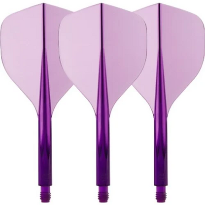 CONDOR AXE 120 LONG PURPLE DART FLIGHTS 30 MM STANDARD 3 WING SHIP FREE NEW