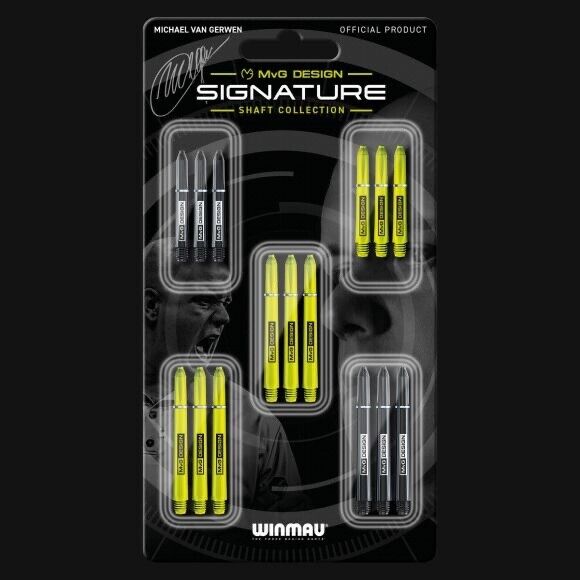WINMAU SIGNATURE SHAFT COLLECTIONS MVG DESIGN 5 PACK NEW SHIPS FREE