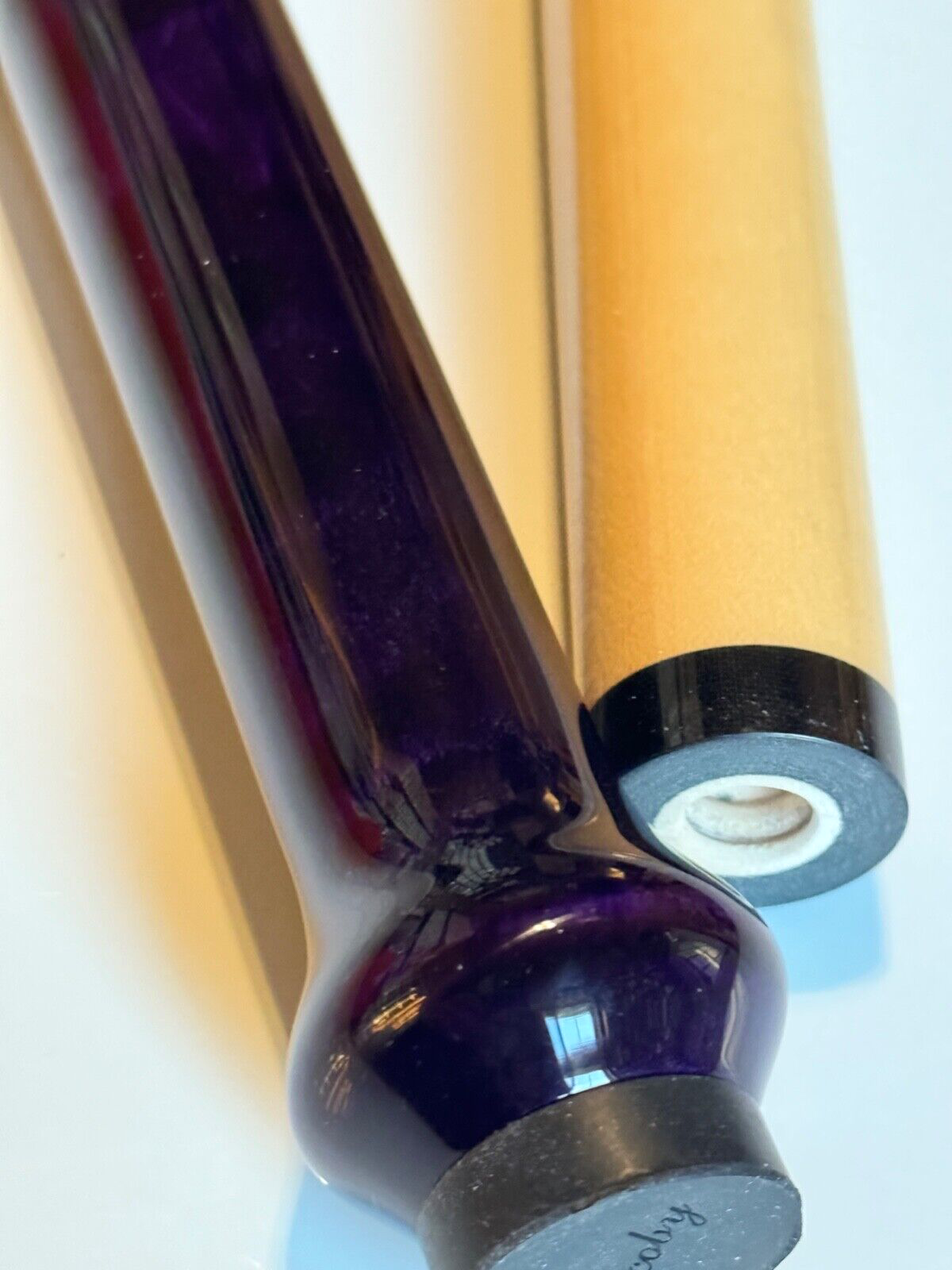 JACOBY JUMP CUE THE JUMPER DEEP PURPLE STAIN NEW DESIGN FREE SHIPPING FREE CASE