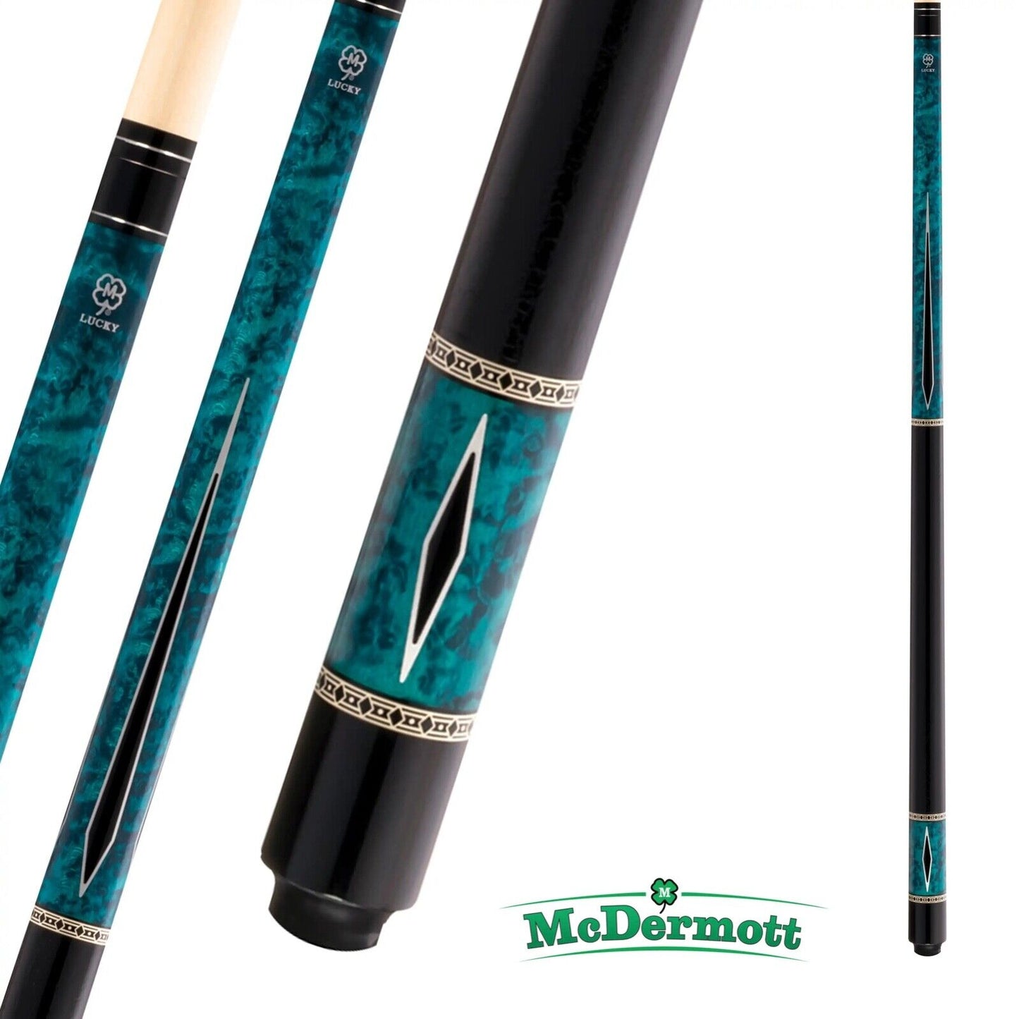 MCDERMOTT L55 LUCKY POOL CUE BRAND NEW 19 OZ 13MM TIP FREE SHIPPING FREE CASE