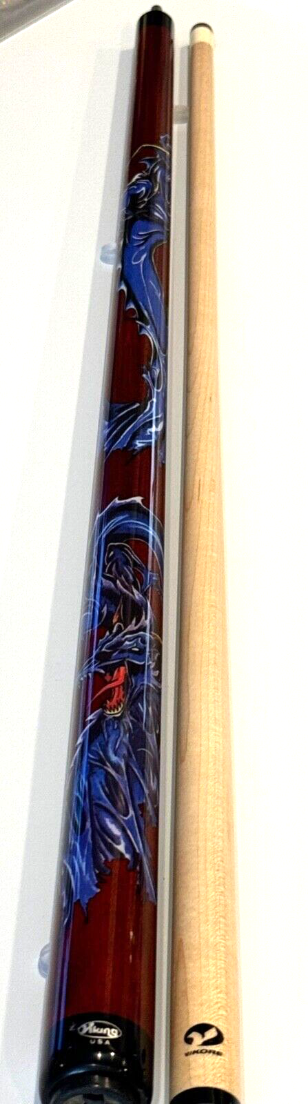 VIKING RED DRAGON POOL CUE 13.00 MM VIKORE SHAFT NEW SHIPS FREE N  FREE CASE