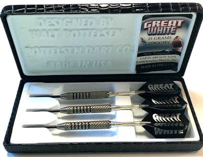 GREAT WHITE 259GGW2  STEEL TIP 25 GR BOTTELSEN DARTS BRAND NEW FREE SHIPPING