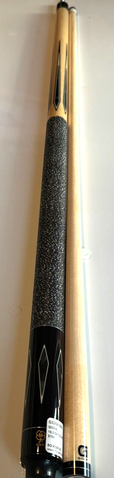 MCDERMOTT G326 POOL CUE 12.5 MM GCORE SHAFT USA MADE NEW FREE SHIPPING FREE CASE