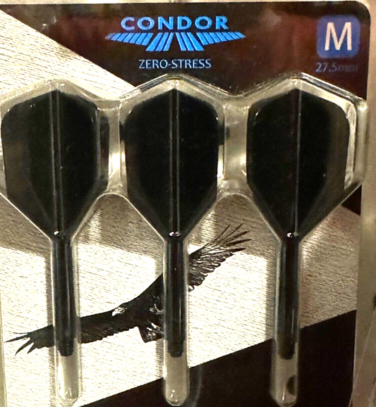 CONDOR BLACK SMALL SHAPE MEDIUM ZERO STRESS FLIGHTS LENGTH  FREE SHIPPING