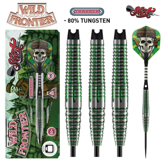 SHOT DARTS WILD FRONTIER TRAPPER 24 GRAM STEEL TIP NEW  SHIPS FREE FREE FLIGHTS