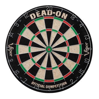 VIPER DEAD ON 17.75 REG SIZE STEEL TIP BRISTLE DART BOARD STAPLE FREE SHIPS FREE