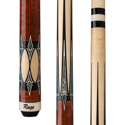 RAGE POOL CUE RG218 HARD ROCK MAPLE BRAND NEW FREE SHIPPING FREE SOFT CASE