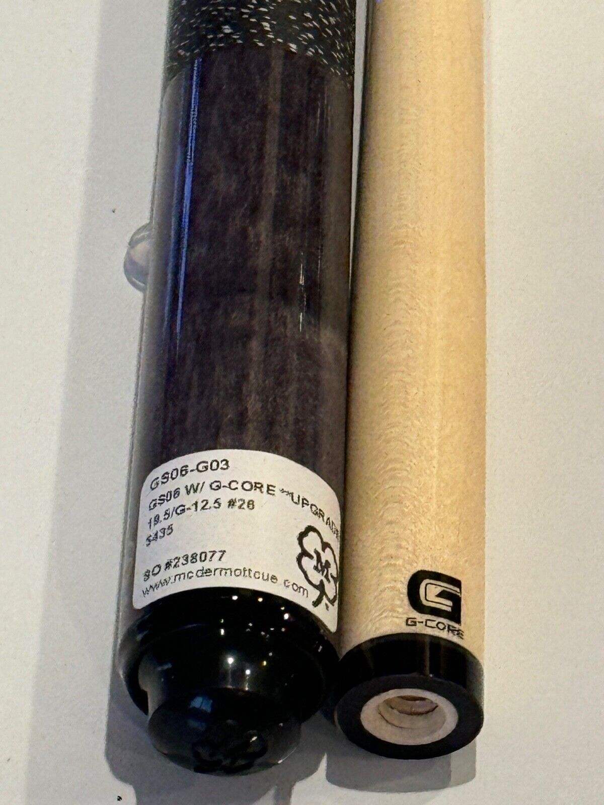 MCDERMOTT GS06 POOL CUE FREE 12.50 MM GCORE USA MADE NEW FREE SHIPPING FREE CASE