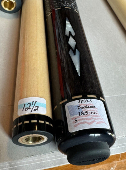 PECHAUER JP9-S JP9 POOL CUE SMOKE STAIN MAPLE 12.5 MM TIP NEW SHIPS FREE N MORE