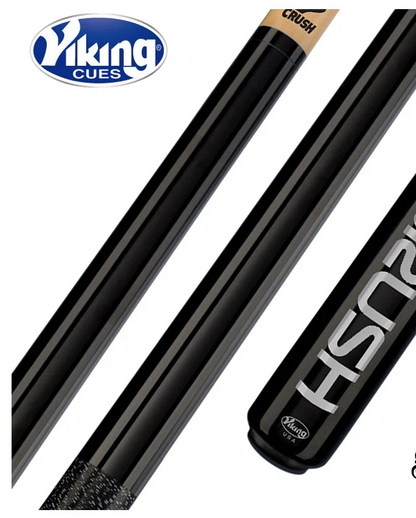 VIKING BLACK CRUSH BREAK JUMP CUE V CRUSH SHAFT LINEN NEW SHIPS FREE N FREE CASE