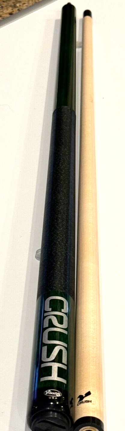 VIKING GREEN CRUSH BREAK CUE V CRUSH SHAFT LINEN NEW SHIPS FREE N FREE CASE