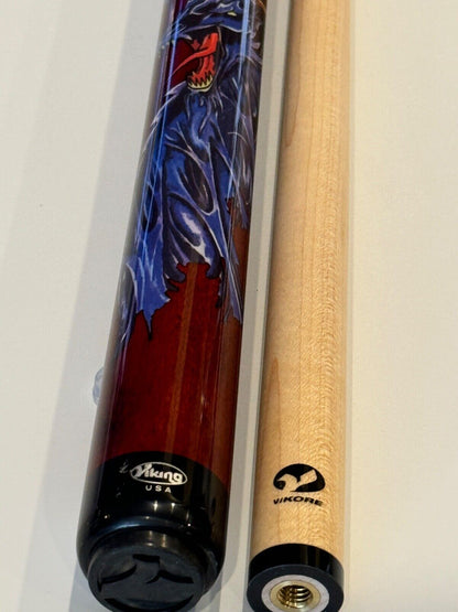 VIKING RED DRAGON POOL CUE 13.00 MM VIKORE SHAFT NEW SHIPS FREE N  FREE CASE