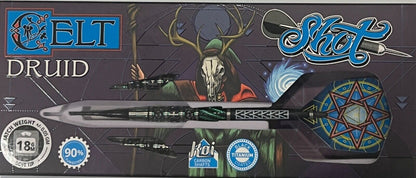 SHOT DARTS MODEL CELT DRUID 20 GRAM TUNGSTEN SOFT TIP SHIPS FREE N FREE FLIGHTS