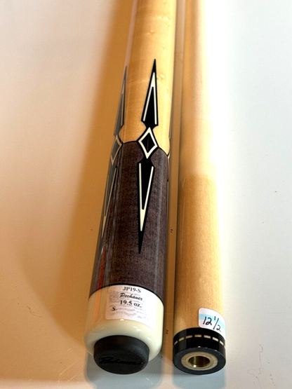 PECHAUER JP19S POOL CUE 12.5 MM SMOKE STAIN EBONY INLAY SHIPS FREE FREE CASE