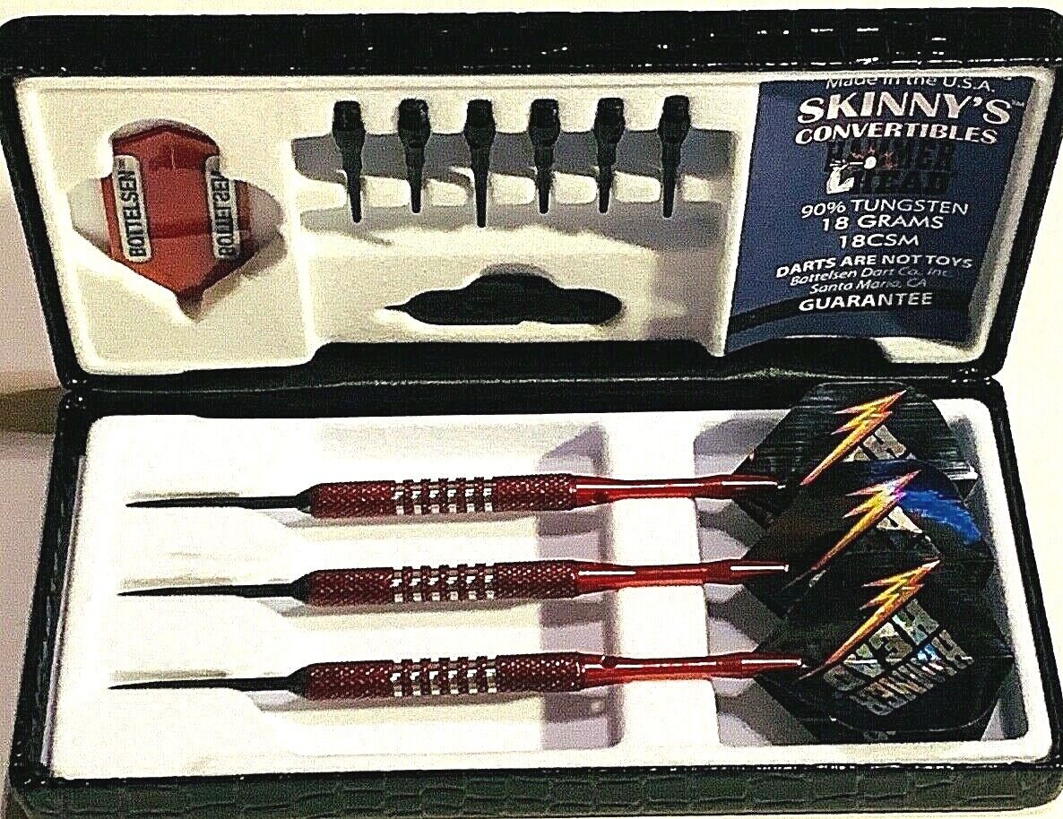 BOTTELSEN TOUGH COAT STEEL TIP DARTS 18CSM SKINNYS CONVERTIBLE  FREE SHIPPING