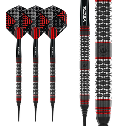 WINMAU CYPHER GRIP CONTROL 18 GRAM SOFT TIP DARTS 90% TUNGSTUN SHIPS FREE N MORE