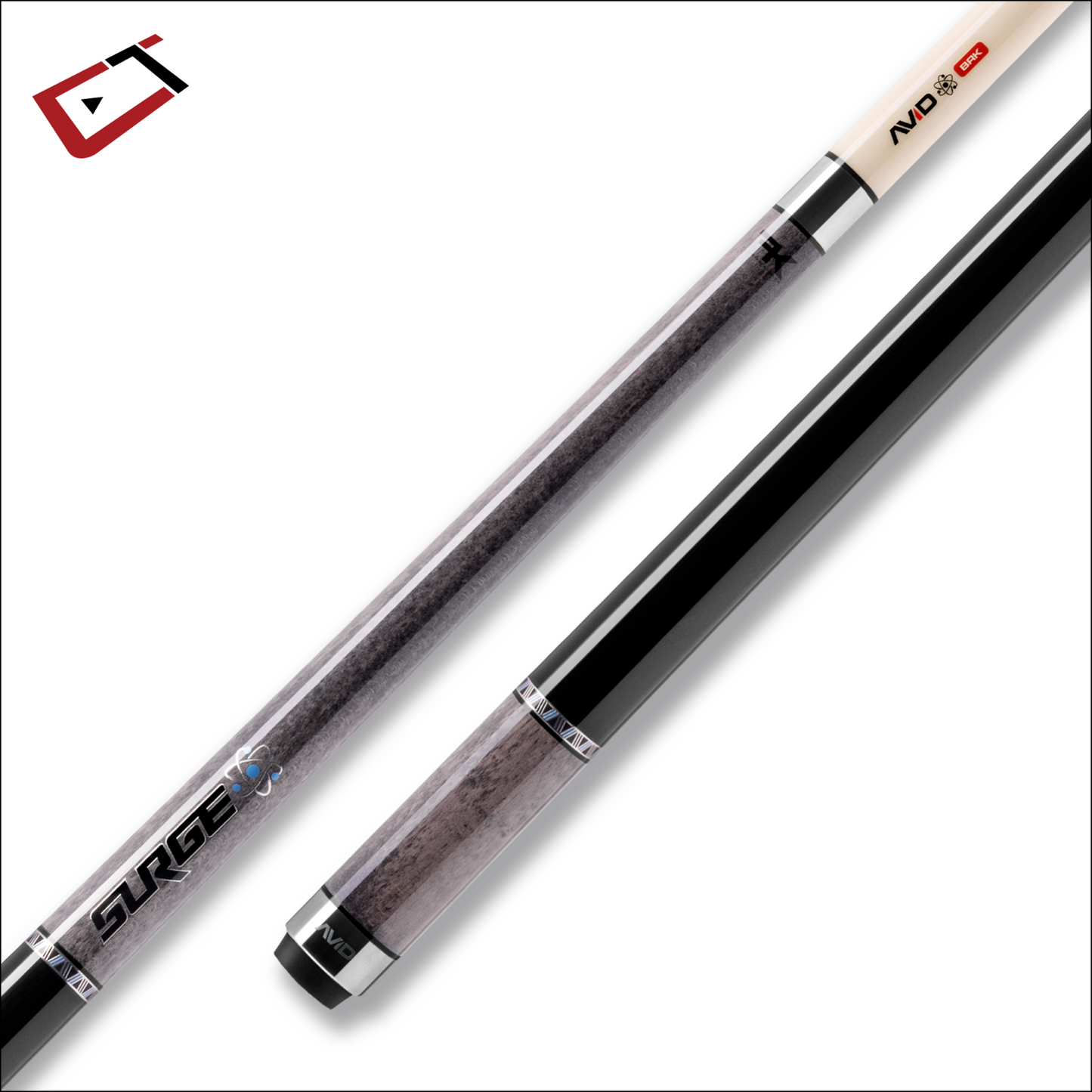 CUETEC AVID SURGE BREAK CUE BLACK GRAY BRAND NEW 95-331NW  SHIPS FREE