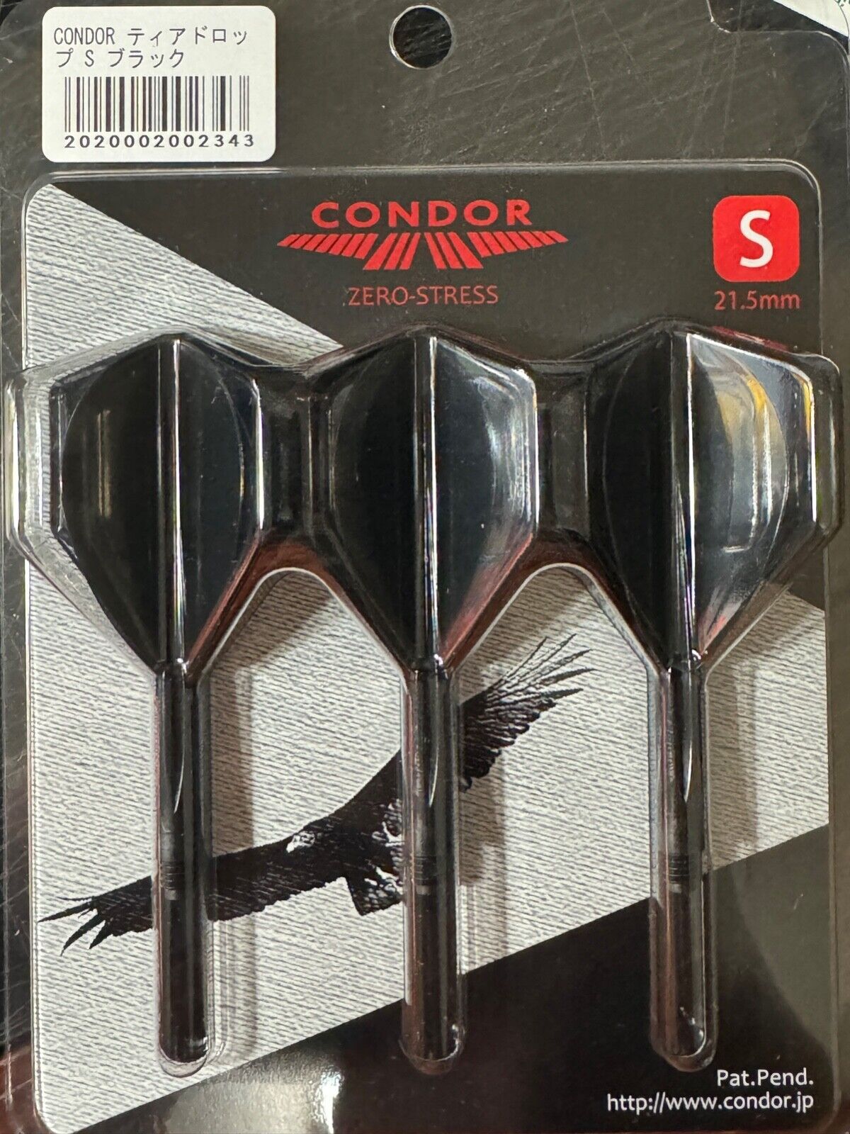 CONDOR BLACK PEAR SHAPE SHORT LENGTH TEAR DROP  STRESS FLIGHTS FREE SHIPPING