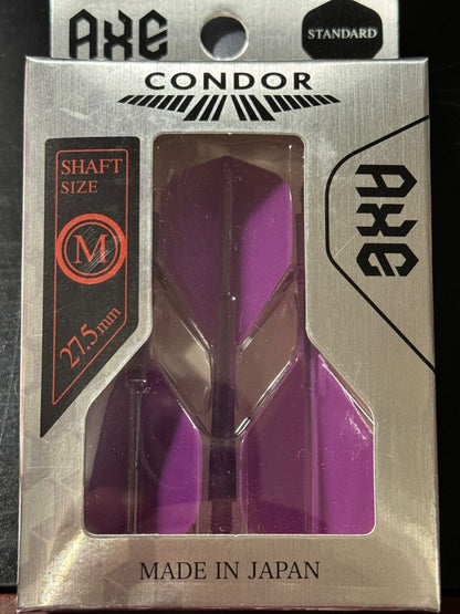 CONDOR AXE PURPLE FLIGHTS MEDIUM LENGTH STANDARD SHAPE 27.5M FREE SHIPPING