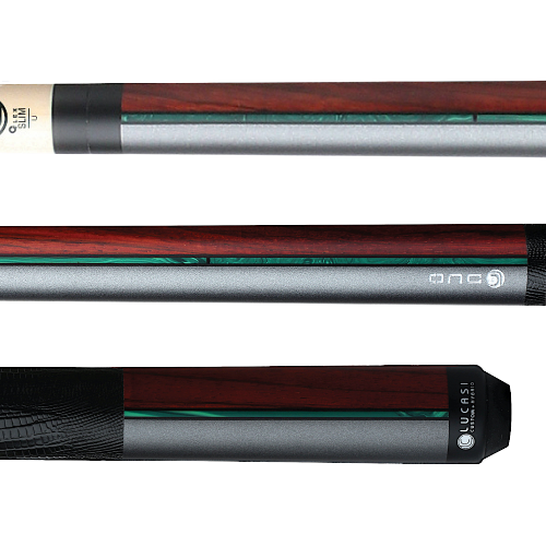 LUCASI LZDU12 POOL CUE TIGER TIP UNILOC JNT LOW D SHAFT NEW SHIPS FREE FREE CASE