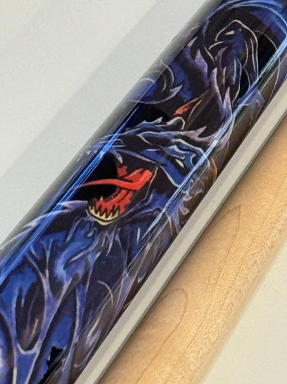 VIKING BLACK DRAGON POOL CUE 13.00 MM VIKORE SHAFT NEW SHIPS FREE N  FREE CASE