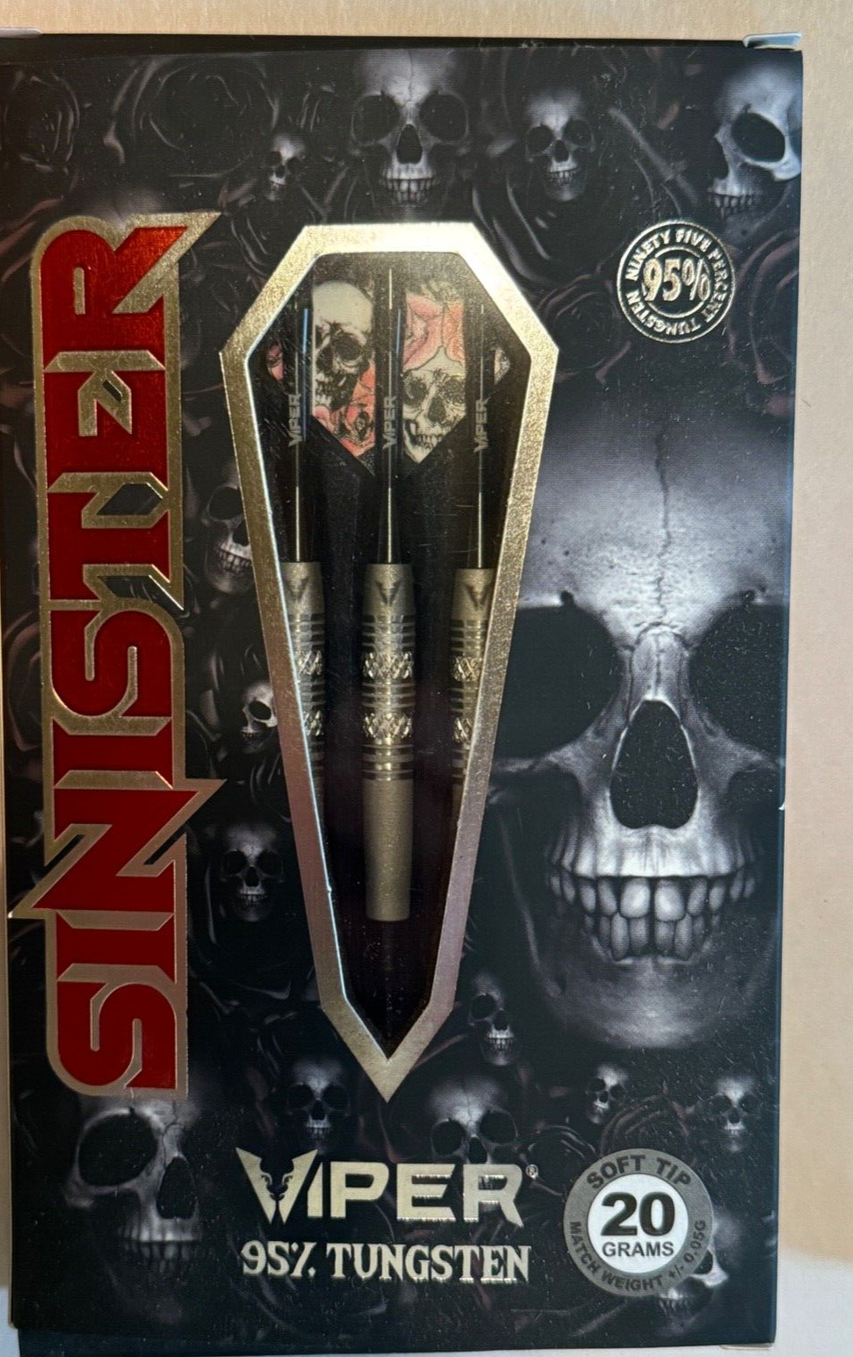 VIPER SINISTER DARTS FROM GLD 20 GRAM NEW SHIPS FREE FLIGHTS FREE 21-3125-20