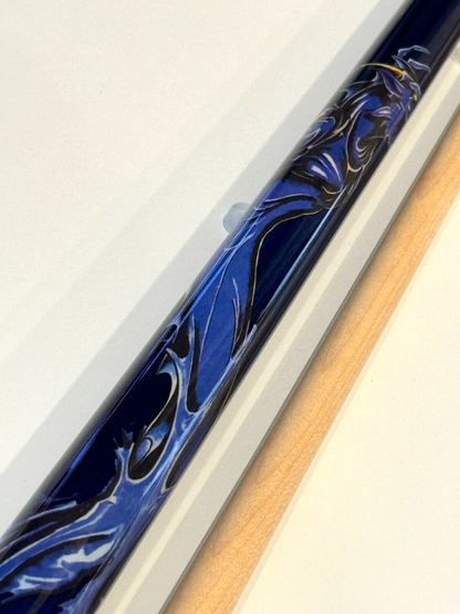 VIKING BLUE DRAGON POOL CUE 13.00 MM VIKORE SHAFT NEW SHIPS FREE N  FREE CASE