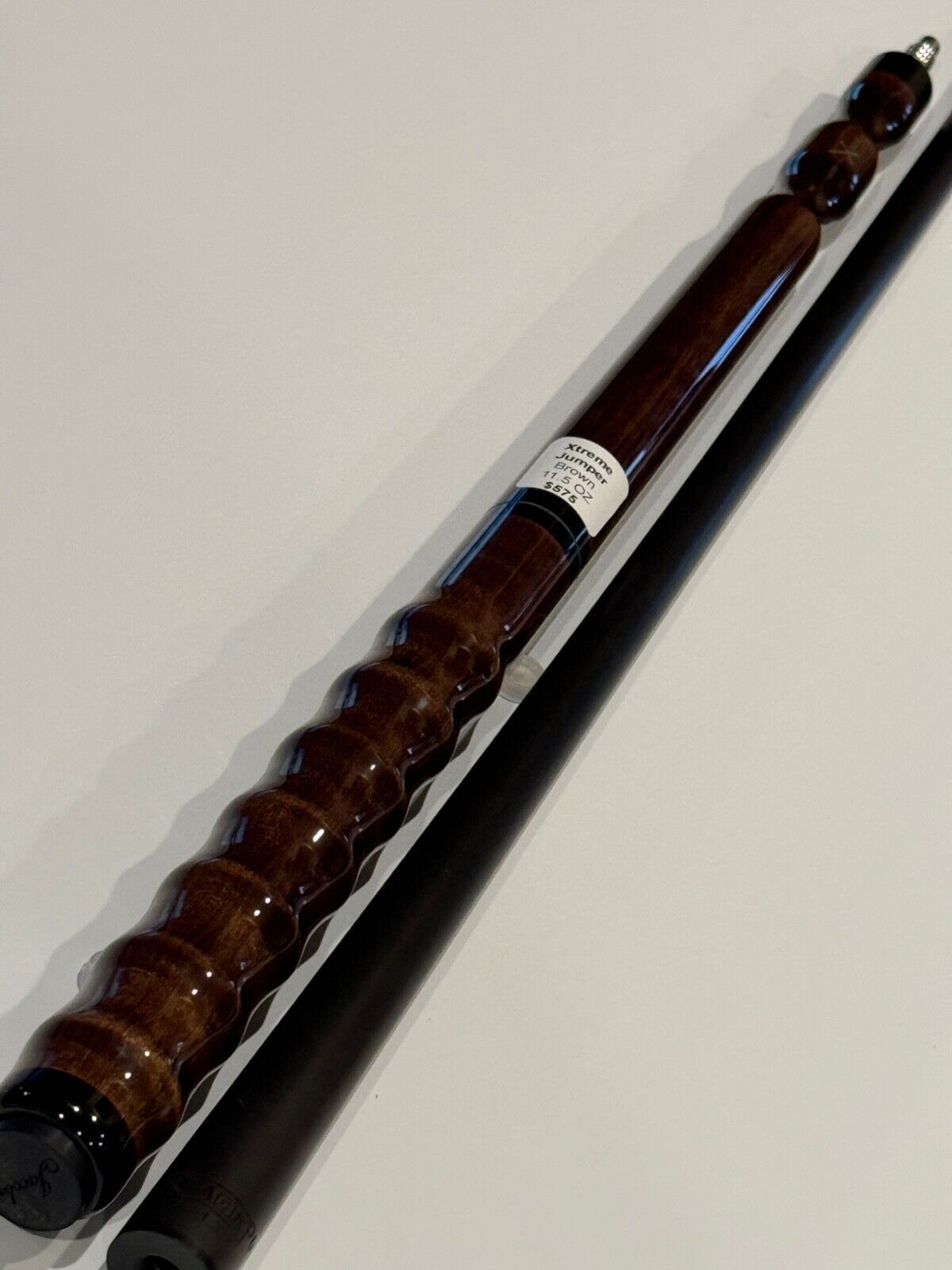 JACOBY XTREME BROWN JUMP CUE 13.1 BLACKOUT CARBON FIBER SHFT SHIP FREE FREE CASE