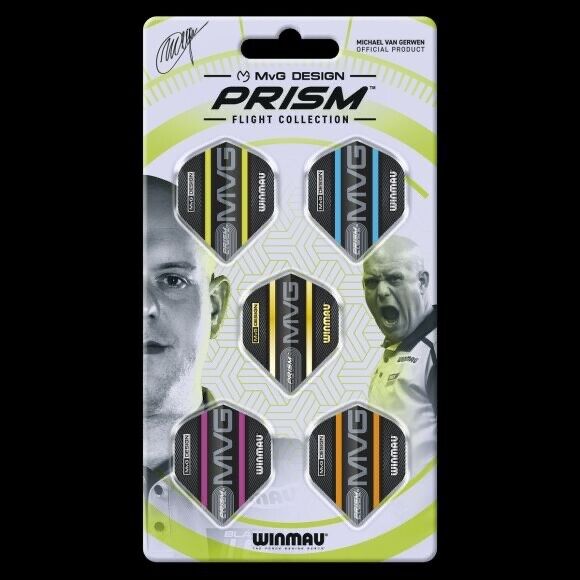 WINMAU PRISM FLIGHT COLLECTIONS MVG DESIGN 5 PACK BRAND NEW SHIPS FREE