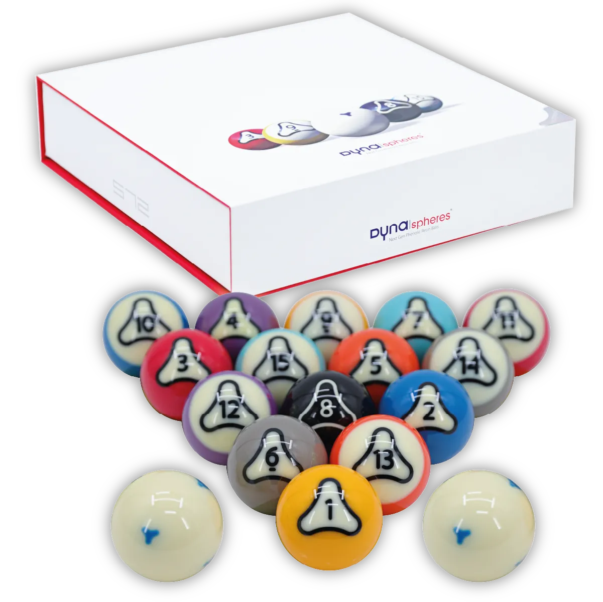 DYNASPHERES PALTINUM BELGIUM POOL BALL SET NEW FREE MAGIC RACKS SHIPS FREE TIPS2