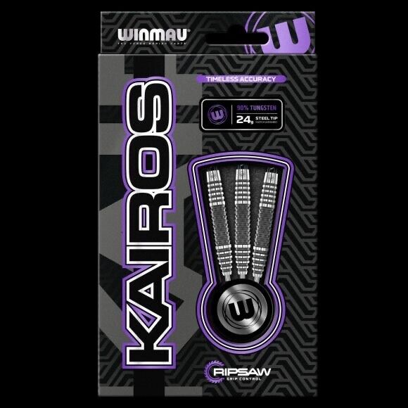 WINMAU KAIROS RIPSAW 23 GR STEEL TIP DARTS 90% TUNGSTEN SHIPS FREE FREE FLIGHTS