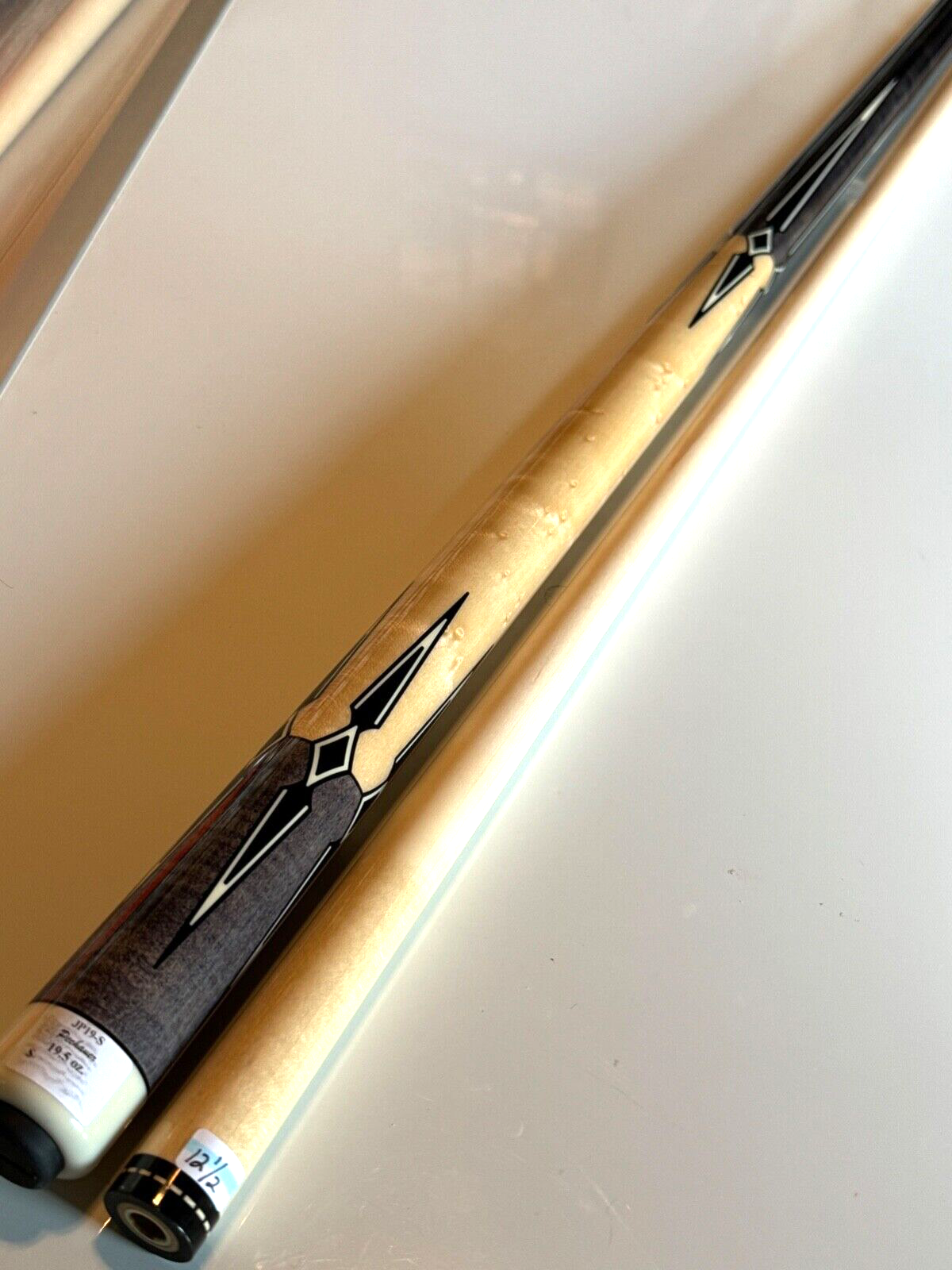 PECHAUER JP19S POOL CUE 12.5 MM SMOKE STAIN EBONY INLAY SHIPS FREE FREE CASE