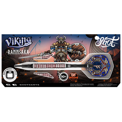 SHOT DARTS MODEL VIKING RANNSAKA 18 GR TUNGSTEN SOFT TIP SHIPS FREE FREE FLIGHTS