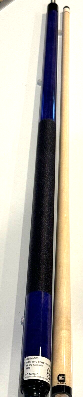 MCDERMOTT GS14 POOL CUE FREE 12.50 MM GCORE USA MADE NEW FREE SHIPPING FREE CASE