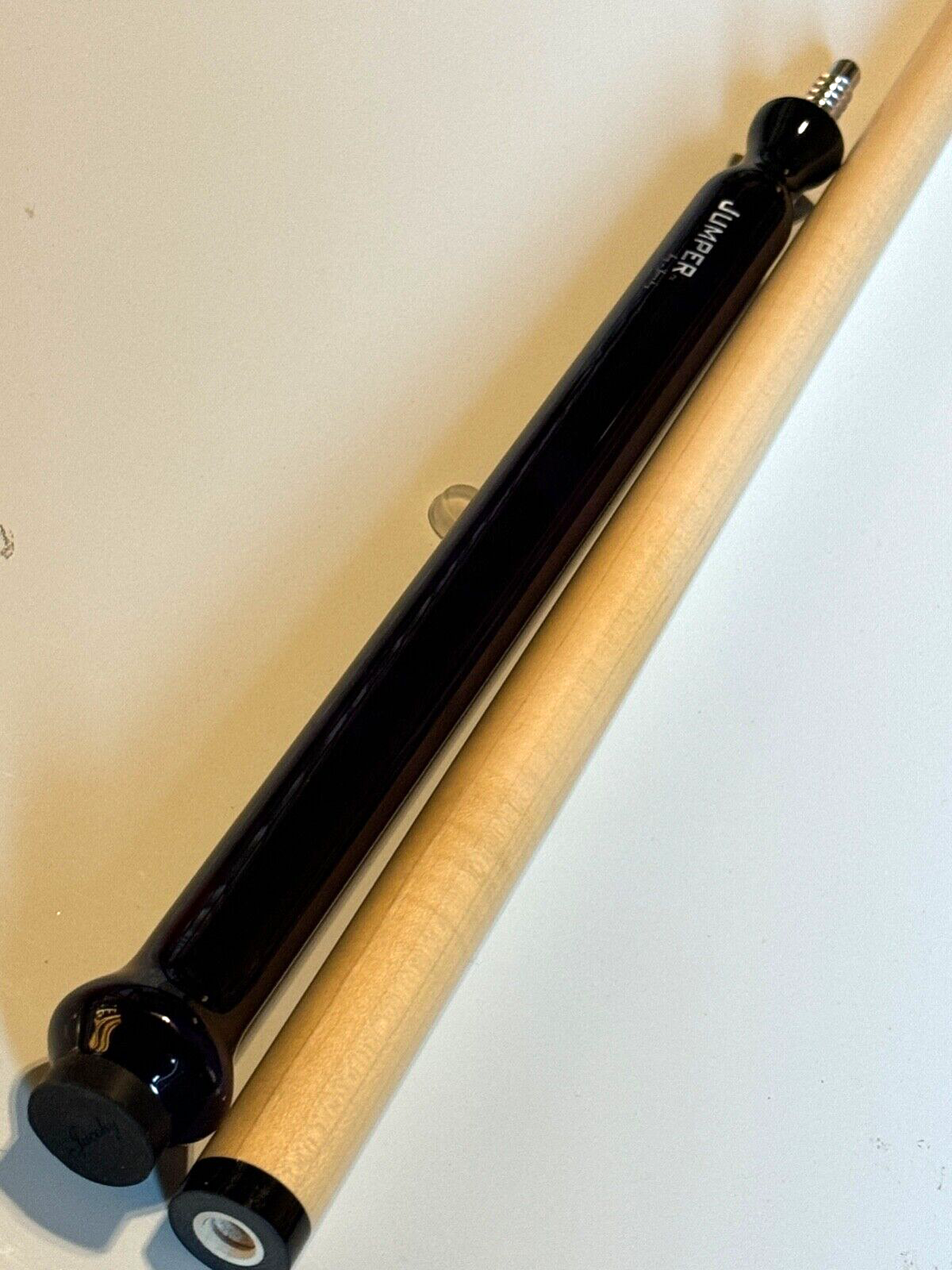 JACOBY JUMP CUE THE JUMPER DEEP PURPLE STAIN NEW DESIGN FREE SHIPPING FREE CASE