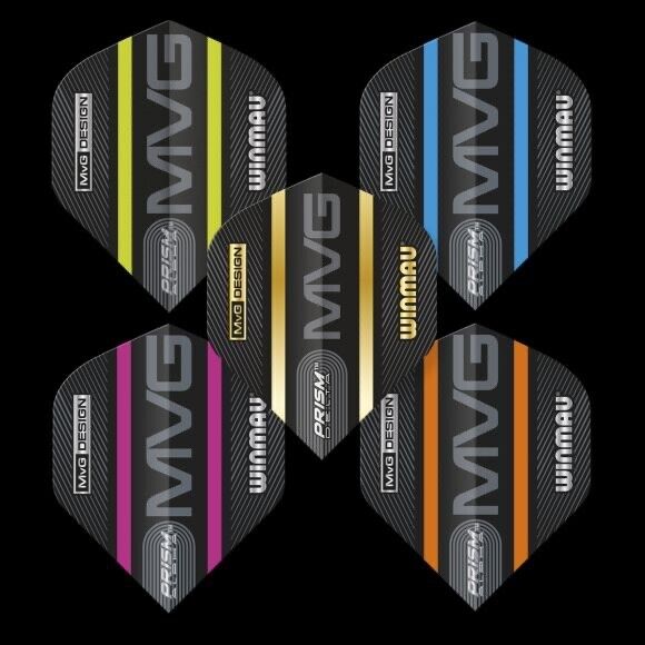 WINMAU PRISM FLIGHT COLLECTIONS MVG DESIGN 5 PACK BRAND NEW SHIPS FREE
