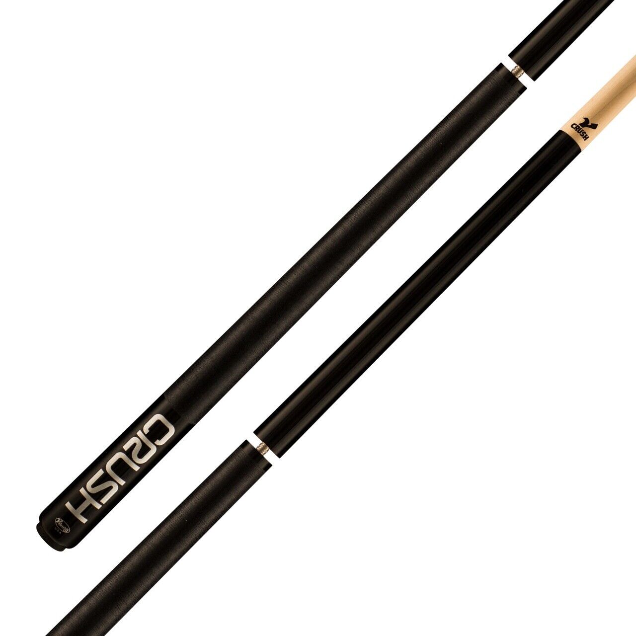 VIKING BLACK CRUSH BREAK JUMP CUE V CRUSH SHAFT LINEN NEW SHIPS FREE N FREE CASE