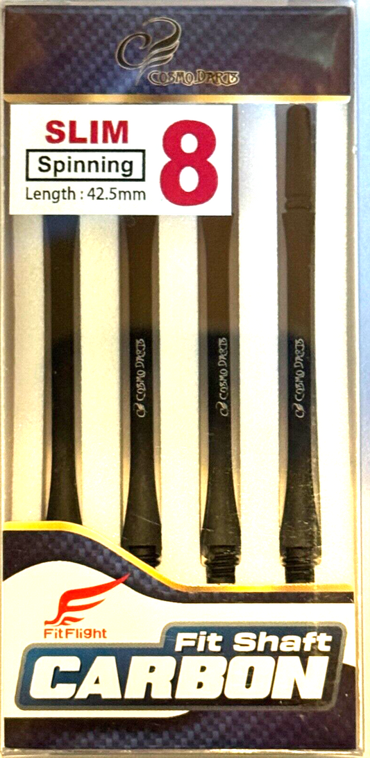 FIT FLIGHT CARBON SHAFTS #8 LENGTH SLIM SPINNING SHAFTS BRAND NEW SHIPS FREE