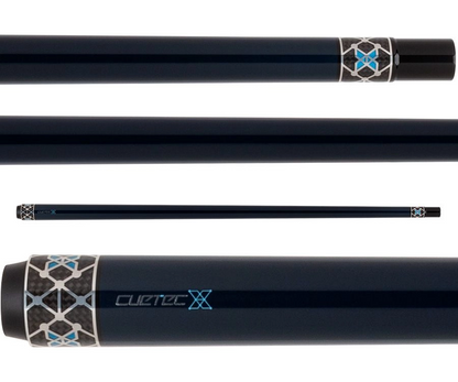 CUETEC X SERIES LAGOON CUE WITH CYNERGY CARBON FIBER 12.5MM SHAFT NEW SHIPS FREE