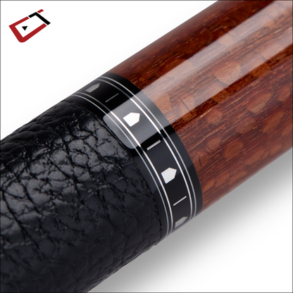 CUETEC CYNERGY 95-108 LTW LEATHER TRUEWOOD LEOPARD 12.5MM CARBON FIBER SHIP FREE