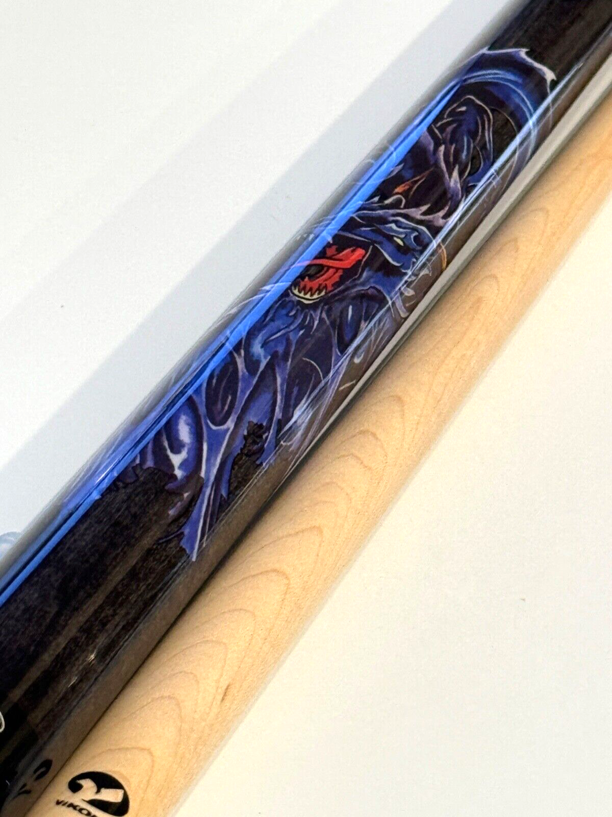 VIKING DARK GREY DRAGON POOL CUE 13.0 MM VIKORE SHAFT NEW SHIPS FREE N FREE CASE