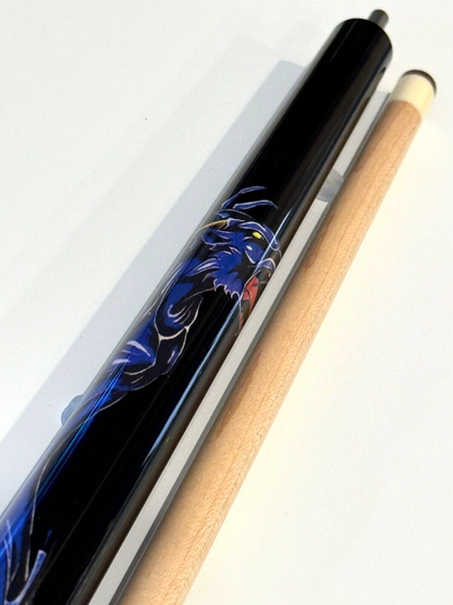 VIKING BLACK DRAGON POOL CUE 13.00 MM VIKORE SHAFT NEW SHIPS FREE N  FREE CASE