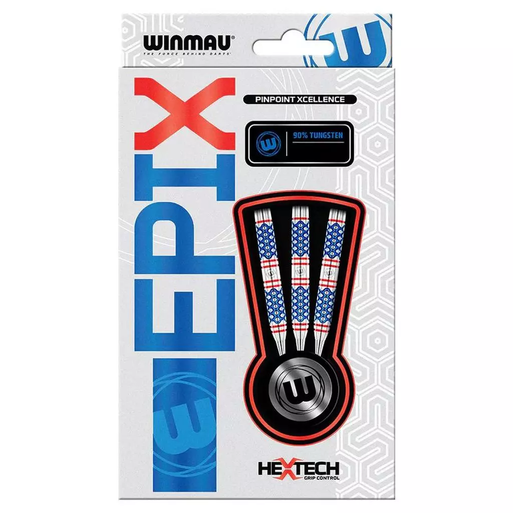 WINMAU EPIX PINPOINT 22 GRAM STEEL TIP DARTS 90% TUNGSTUN SHIP FREE FREE FLIGHTS